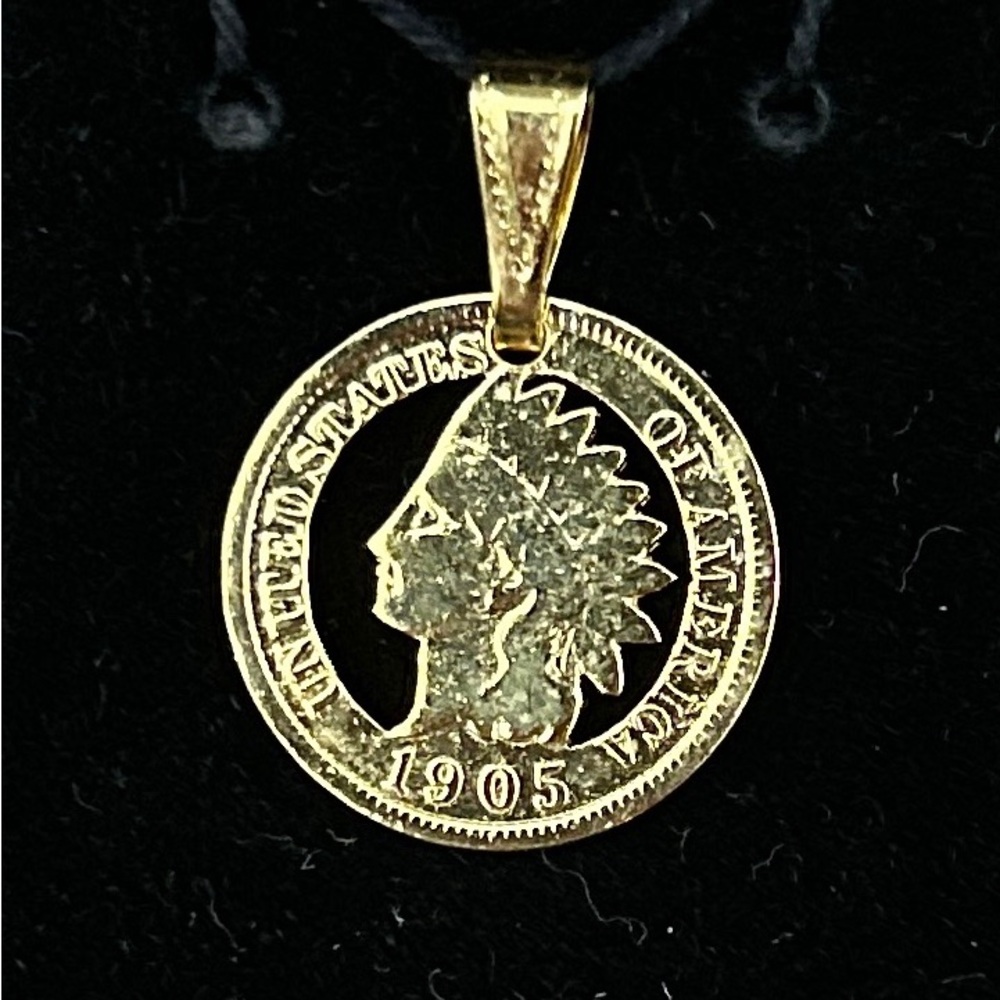 Head Penny Coin Pendant
